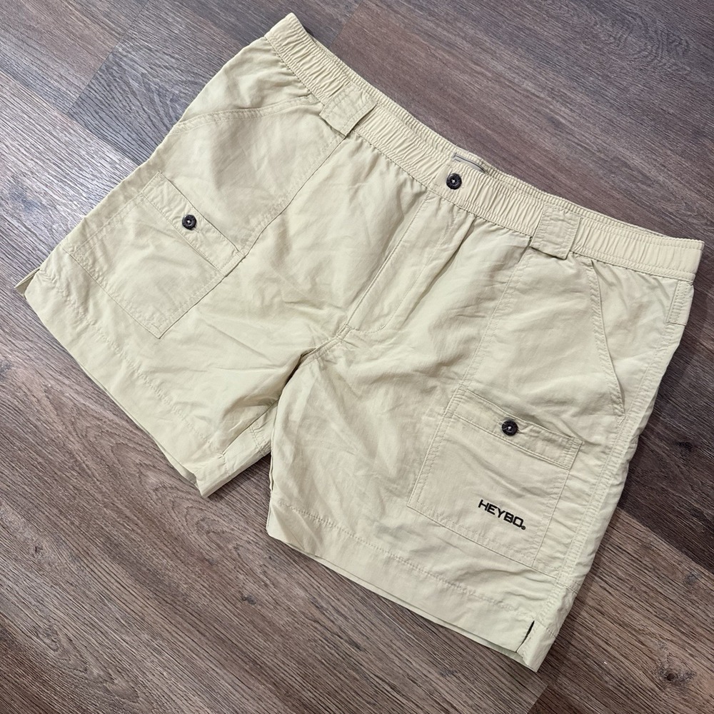 Heybo Outdoors Pastel Yellow Outdoor Shorts Swim Active‎ Men's Sz XXL Country